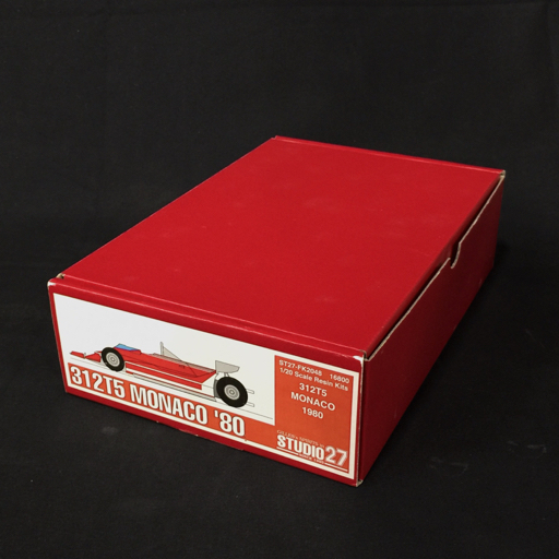 STUDIO27 1:20 オリジナルキットシリーズ No.48 312T5 MONACO 1980 説明書 外箱付き モデルカー 模型