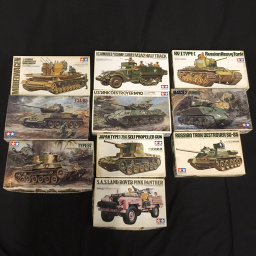 タミヤ 1:35 ソビエトT34:85中戦車 限定販売 ミリタリーミニチュアシリーズ No.138 含 プラモデル 計10点