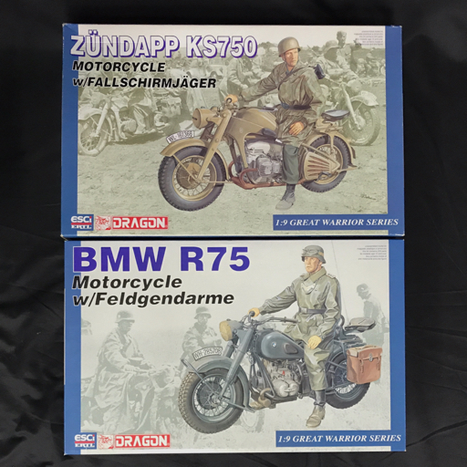 ドラゴン 1:9 BMW R75 Motorcycle w:Feldgendarme GREAT WARRIOR SERIES
